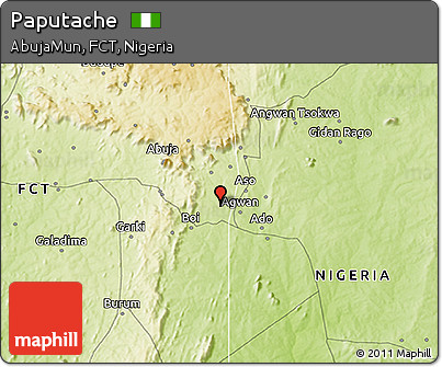 Physical 3D Map of Paputache