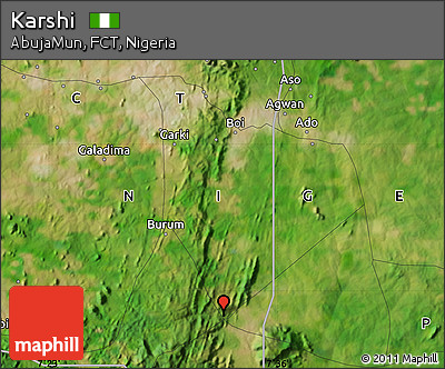 Satellite Map of Karshi