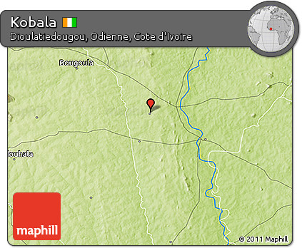 Physical 3D Map of Kobala