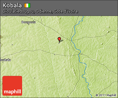 Physical 3D Map of Kobala