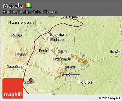 Physical 3D Map of Masala