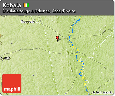 Physical 3D Map of Kobala