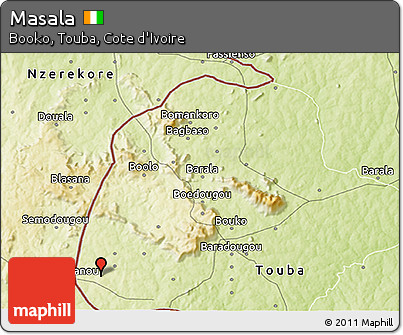 Physical 3D Map of Masala