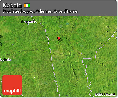 Satellite 3D Map of Kobala