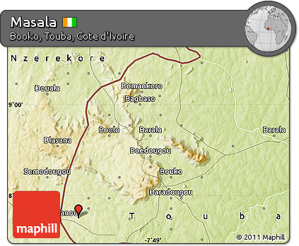 Physical Map of Masala