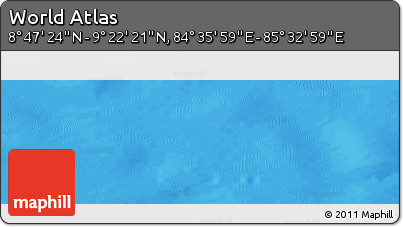Physical Panoramic Map of the Area around 9° 4' 52" N, 85° 4' 29" E