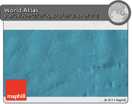Satellite 3D Map of the Area around 9° 4' 52" N, 86° 46' 30" E