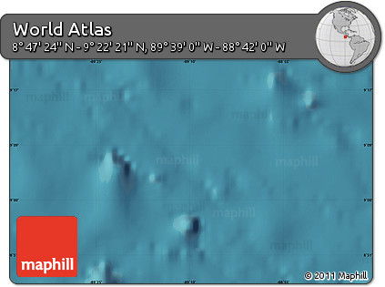Satellite Map of the Area around 9° 4' 52" N, 89° 10' 30" W