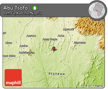 Physical 3D Map of Abu Tsofo