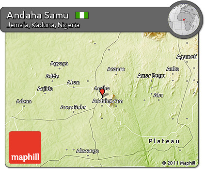Physical 3D Map of Andaha Samu