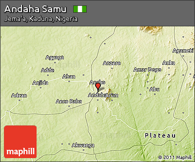 Physical 3D Map of Andaha Samu