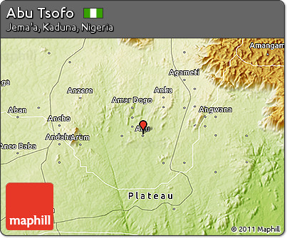 Physical 3D Map of Abu Tsofo