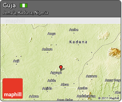 Physical 3D Map of Guja