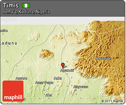 Physical 3D Map of Timis