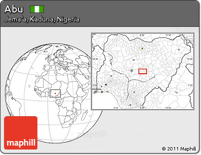 Blank Location Map of Abu