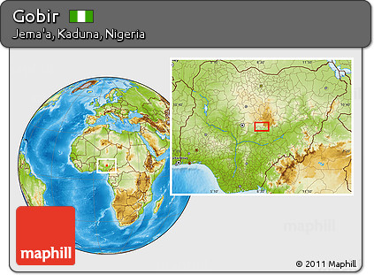 Physical Location Map of Gobir