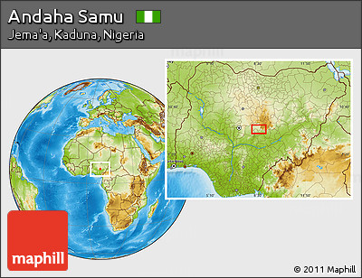 Physical Location Map of Andaha Samu
