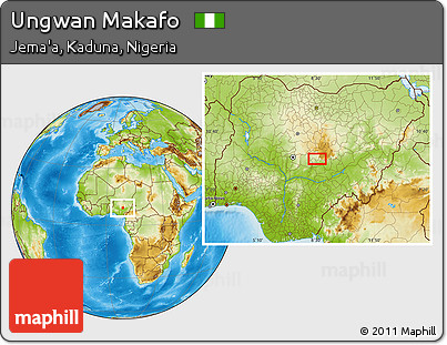 Physical Location Map of Ungwan Makafo