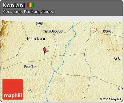 Physical 3D Map of Koniani