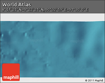 Satellite 3D Map of the Area around 9° 4' 52" N, 91° 1' 30" E