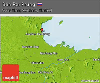 Physical 3D Map of Ban Rai Prung