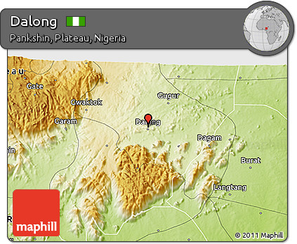 Physical 3D Map of Dalong