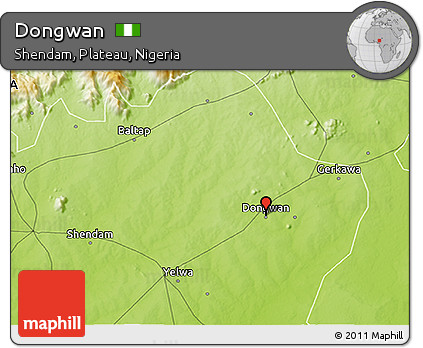 Physical 3D Map of Dongwan