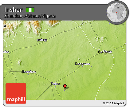 Physical 3D Map of Inshar