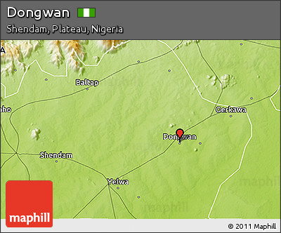 Physical 3D Map of Dongwan