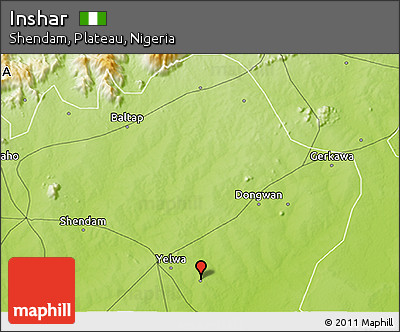 Physical 3D Map of Inshar