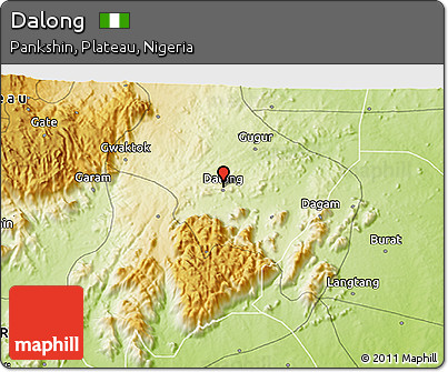 Physical 3D Map of Dalong