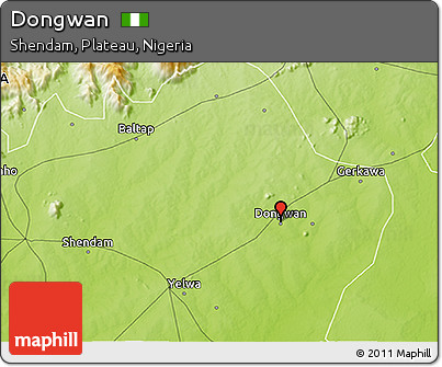 Physical 3D Map of Dongwan