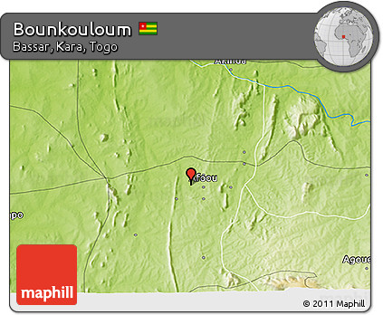 Physical 3D Map of Bounkouloum