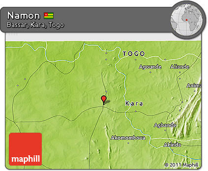 Physical 3D Map of Namon