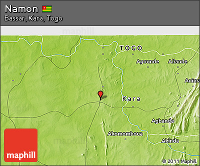 Physical 3D Map of Namon