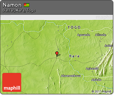 Physical 3D Map of Namon