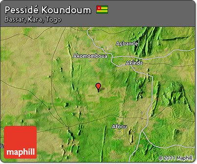 Satellite 3D Map of Pessidé Koundoum