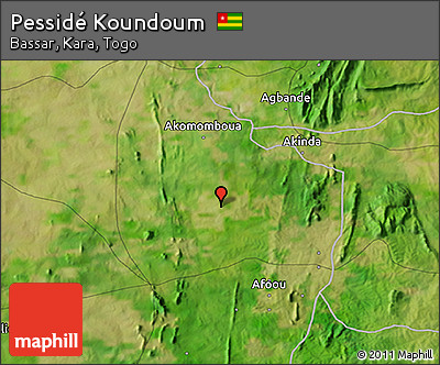 Satellite 3D Map of Pessidé Koundoum