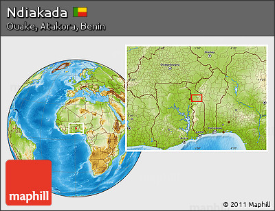 Physical Location Map of Ndiakada