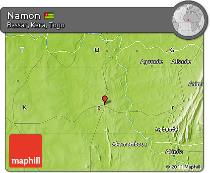 Physical Map of Namon