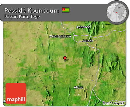 Satellite Map of Pessidé Koundoum