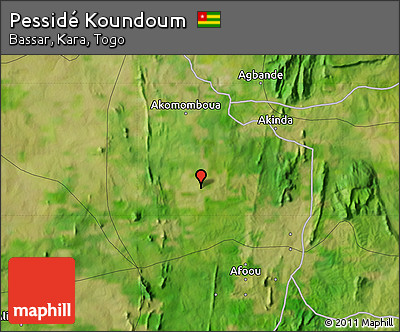Satellite Map of Pessidé Koundoum