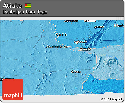 Political Panoramic Map of Atiaka