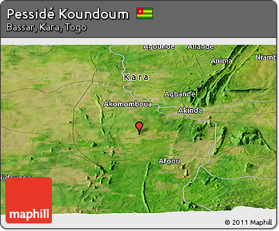 Satellite Panoramic Map of Pessidé Koundoum