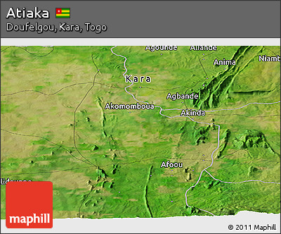 Satellite Panoramic Map of Atiaka