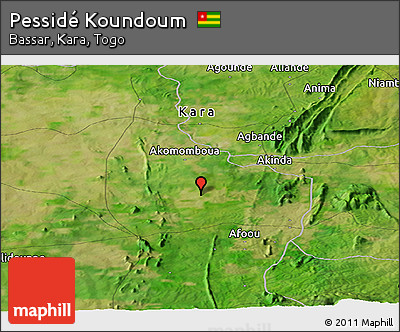 Satellite Panoramic Map of Pessidé Koundoum
