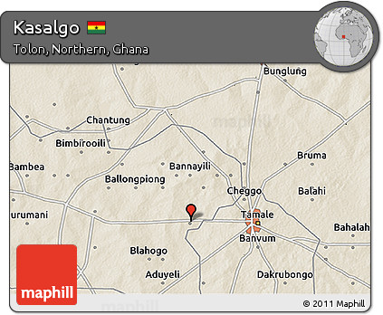 Shaded Relief 3D Map of Kasalgo