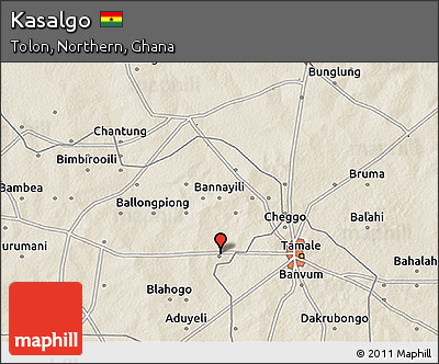 Shaded Relief 3D Map of Kasalgo