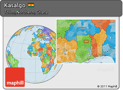 Political Location Map of Kasalgo