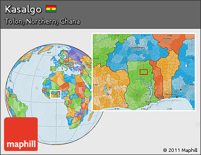 Political Location Map of Kasalgo